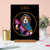 BEAGLE ACRYLSCHILD (Hochzeit)