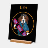 BEAGLE ACRYLSCHILD (Winkel)
