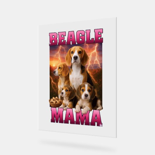 Beagle Acrylschild (Winkel)