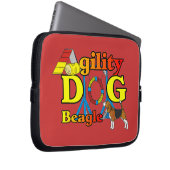 Beagle Agility Geschenke Laptopschutzhülle (Vorne Rechts)