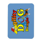 Beagle Agility Geschenke Magnet (Vertikal)