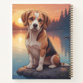 Beagle am See Notizblock (Rückseite)