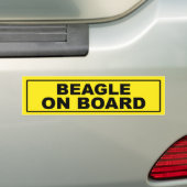 Beagle an Bord Autoaufkleber (Auf Auto)