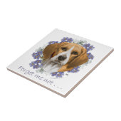 Beagle-Andenken Fliese (Seite)