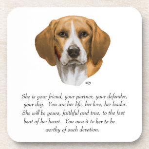Beagle-Andenken Getränkeuntersetzer