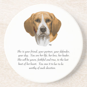 Beagle Andenken Getränkeuntersetzer