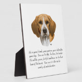 Beagle Andenken MÄNNLICH Fotoplatte (Seite)