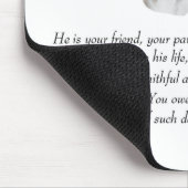 Beagle-Andenken MÄNNLICH Mousepad (Ecke)