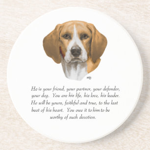 Beagle-Andenken MÄNNLICH Untersetzer