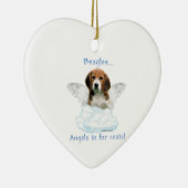 Beagle Angel Keramik Ornament (Rechts)