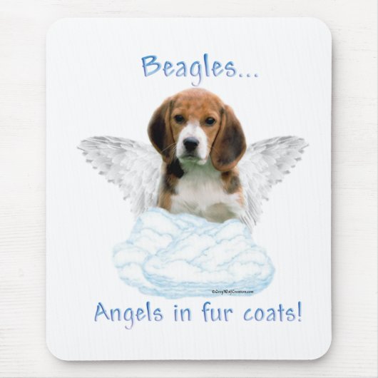 Beagle Angel Mousepad (Vorne)