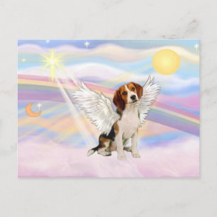 Beagle Angel Postkarte
