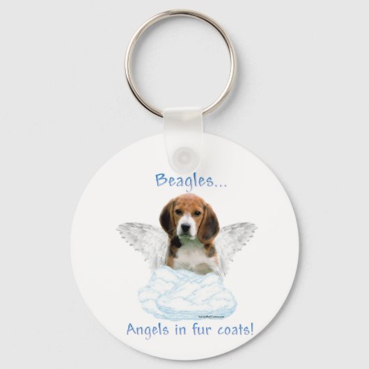 Beagle Angel Schlüsselanhänger (Rückseite)