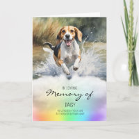 Beagle Aquarellhund-Beileid