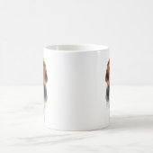 Beagle-Aquarellporträt Kaffeetasse (Mittel)