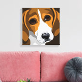 Beagle Art Canvas Prints Leinwanddruck (Insitu (Wohnzimmer))