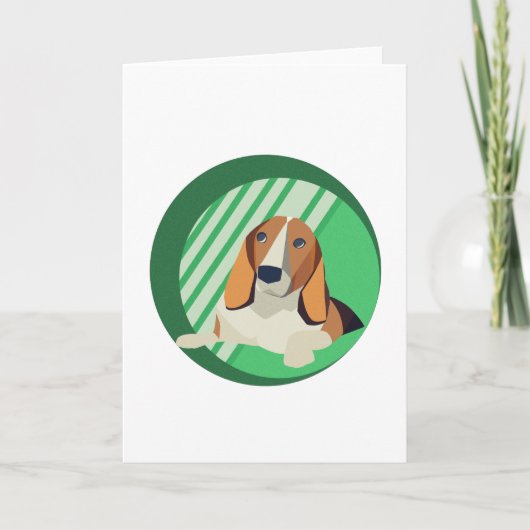 Beagle Art Karte (Vorderseite)