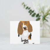 Beagle Art Postkarte (Stehend Vorderseite)