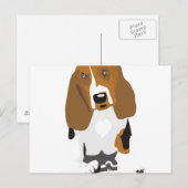 Beagle Art Postkarte (Vorne/Hinten)