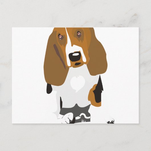 Beagle Art Postkarte (Vorderseite)