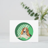 Beagle Art Postkarte (Stehend Vorderseite)
