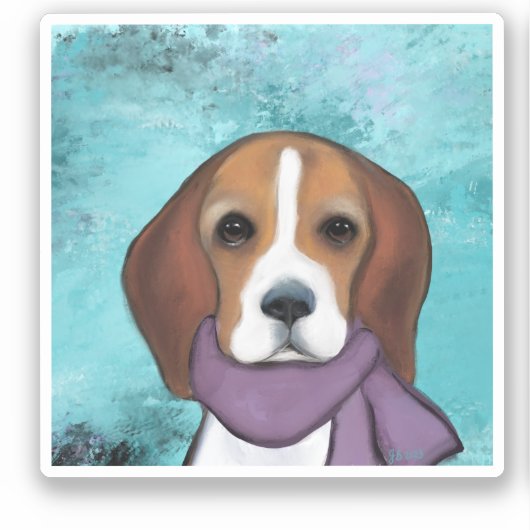 Beagle Aufkleber (Vorderseite)