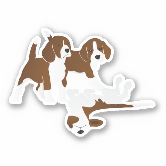 Beagle Aufkleber (Vorderseite)