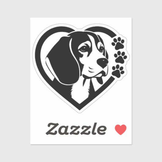 Beagle Aufkleber (Blatt)