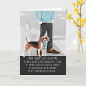 Beagle aus dem Hundetag Karte (Gelbe Blume)