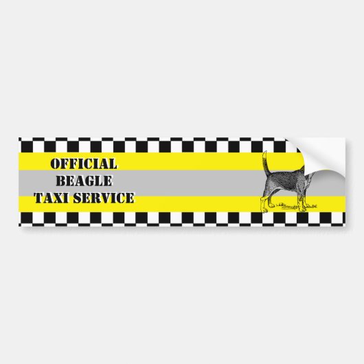 Beagle Autoaufkleber (Vorne)
