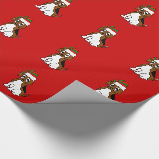 Beagle-Baby-Billy-Weihnachtsverpackungs-Papier Geschenkpapier (Ecke)