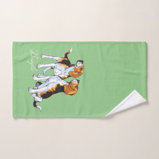 Beagle Badhandtuch Set (Handtuch)