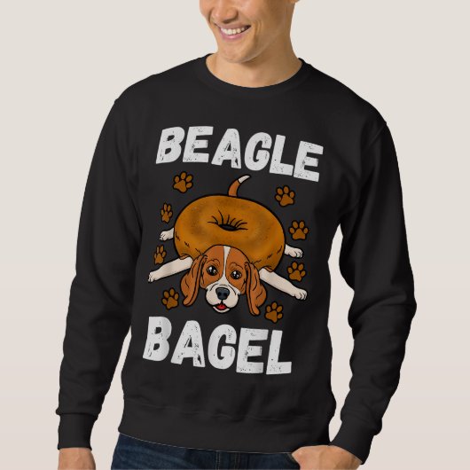 Beagle Bagel Baker Roll Lover Weizen Jüdisches Bro Sweatshirt (Vorderseite)