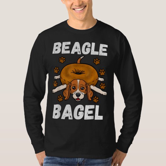 Beagle Bagel Baker Roll Lover Weizen Jüdisches Bro T-Shirt (Vorderseite)