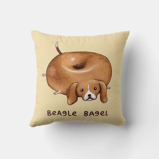 BEAGLE BAGEL lali Kissen (Rückseite)
