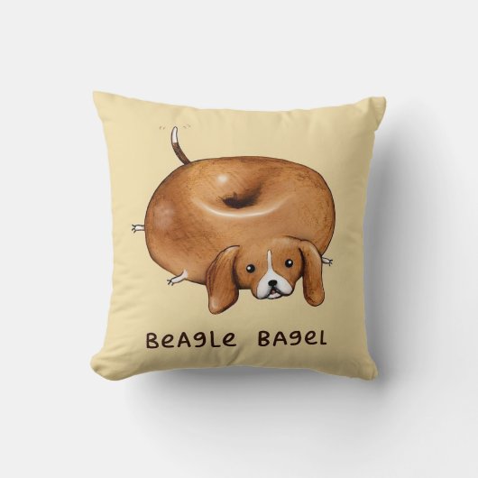 BEAGLE BAGEL lali Kissen (Vorderseite)