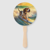 Beagle Beach Surfanstrich Fächer (Rückseite)
