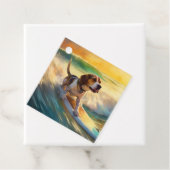 Beagle Beach Surfanstrich Geschenkanhänger (Beispiel)