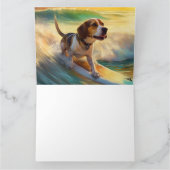 Beagle Beach Surfanstrich Karte (Innenseite)
