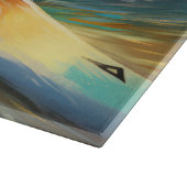 Beagle Beach Surfanstrich Schneidebrett (Ecke)