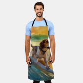 Beagle Beach Surfanstrich Schürze (Getragen)