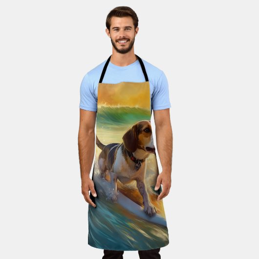 Beagle Beach Surfanstrich Schürze (Getragen)