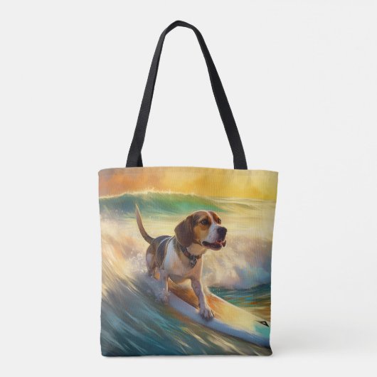 Beagle Beach Surfanstrich Tasche (Rückseite)