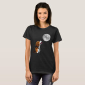 Beagle  Beagle Howling At The Moon  Beagle T-Shirt (Vorne ganz)
