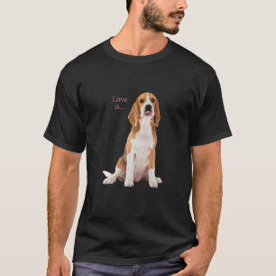 Beagle Beagle Liebe ist Hund Mama Vater Welpe Haus T-Shirt