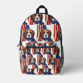 BEAGLE BEDRUCKTER RUCKSACK (Vorderseite)