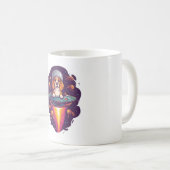 Beagle - Begegnung intergalaktischer Hunde Kaffeetasse (VorderseiteRechts)
