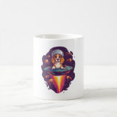 Beagle - Begegnung intergalaktischer Hunde Kaffeetasse (Mittel)