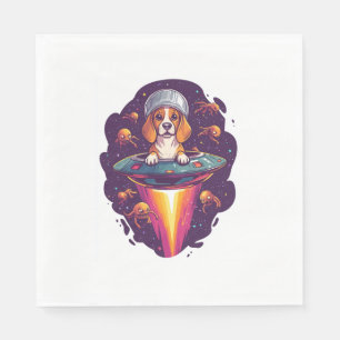 Beagle - Begegnung intergalaktischer Hunde Serviette