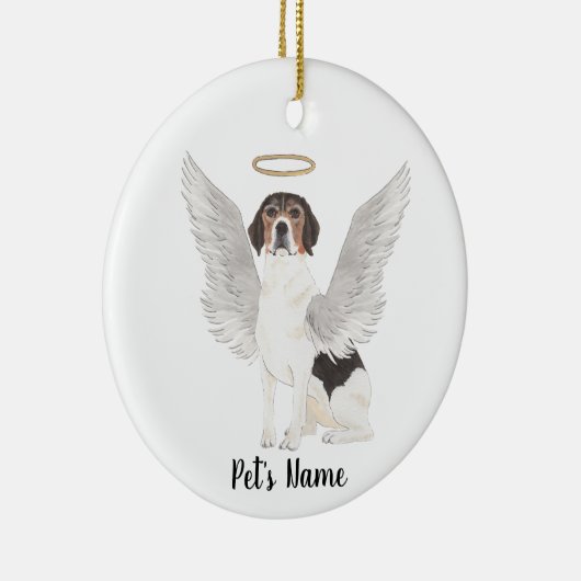 Beagle Beileid Memorial Keramik Ornament (Rechts)